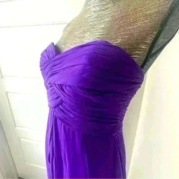 DAVID’S BRIDAL BLUE VIOLET  GOWN SIZE 4 SWEETHEART NECKLINE STYLE 768803 - Picture 1 of 10